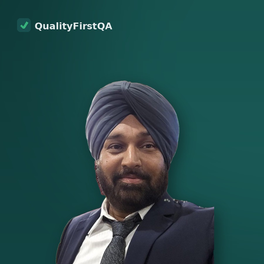 Avneet Dhanoa, founder of QualityFirstQA